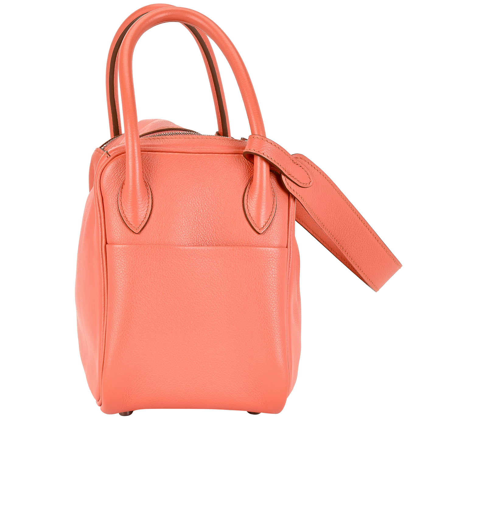 Lindy 26 In Evercolor Crevette, &pound;3,100, Handbags, Pink, Leather, Side view